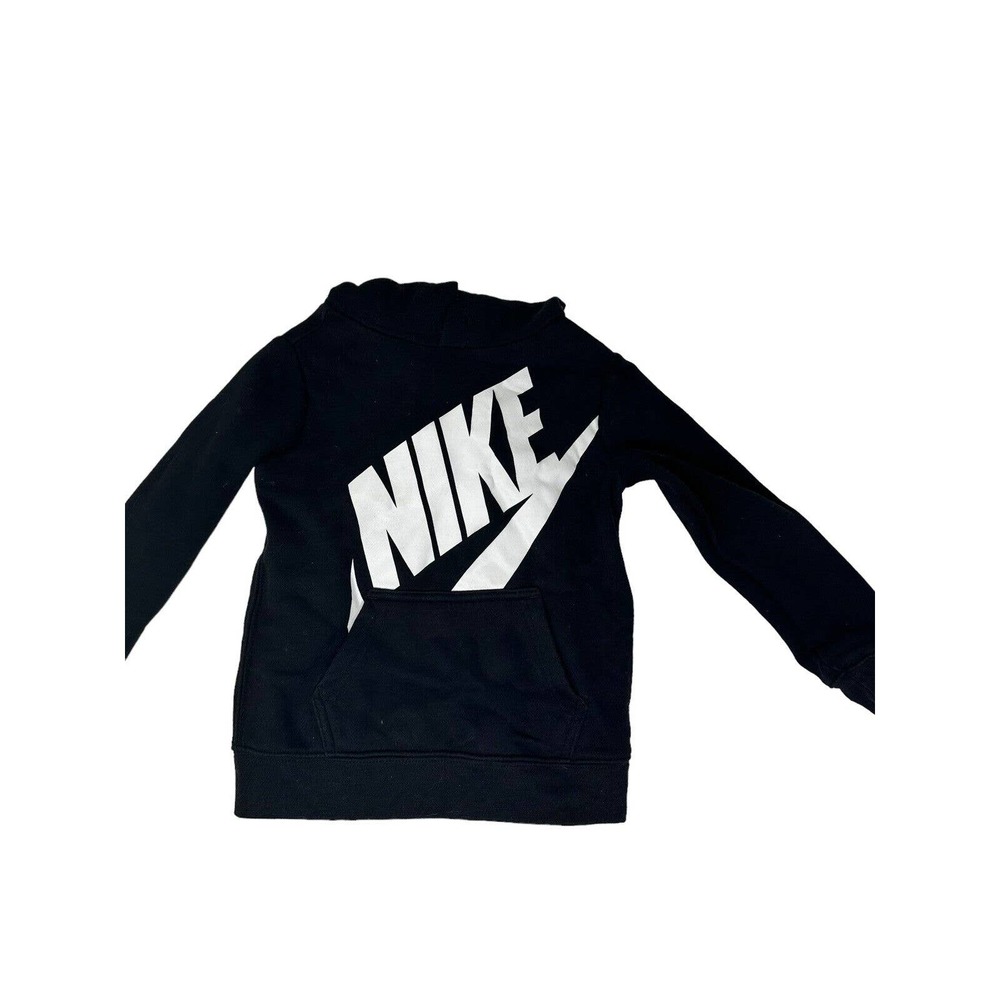 Nike Kids Black Hoodie Toddler Pull Over Hoodie XS 3-4 Years